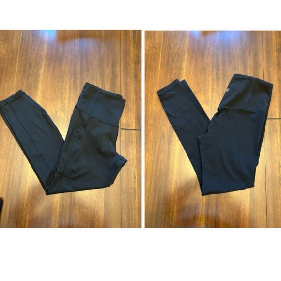 Lot of 2 Athleta Women's Leggings Black Size Small - Picture 1 of 16